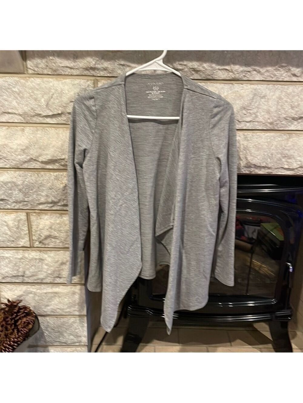Sonoma Jersey Knit Cardigan petite extra small gray